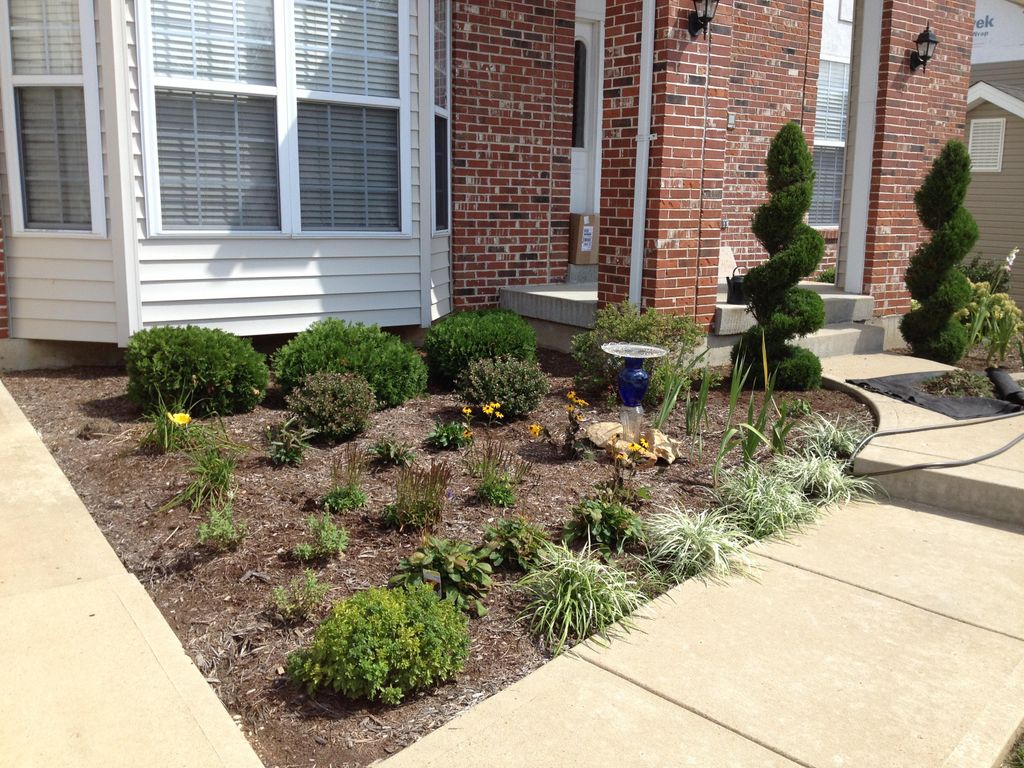 Front yard new bed installation - left side
