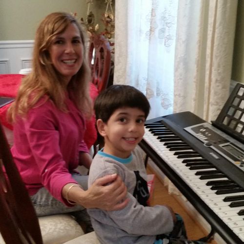 Learning piano in the convenience of your home.