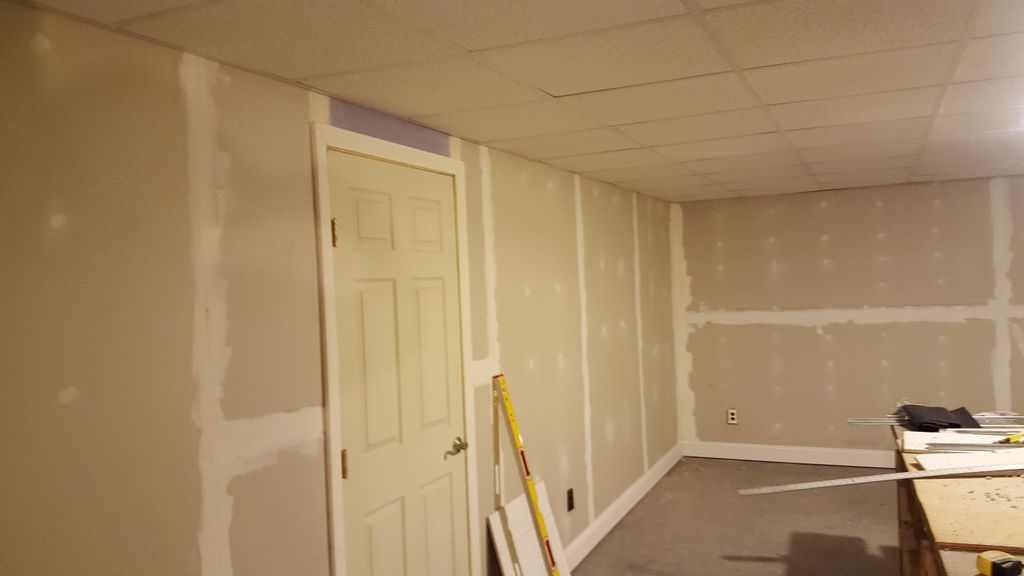 Finished basement-suspended ceiling, new walls, do
