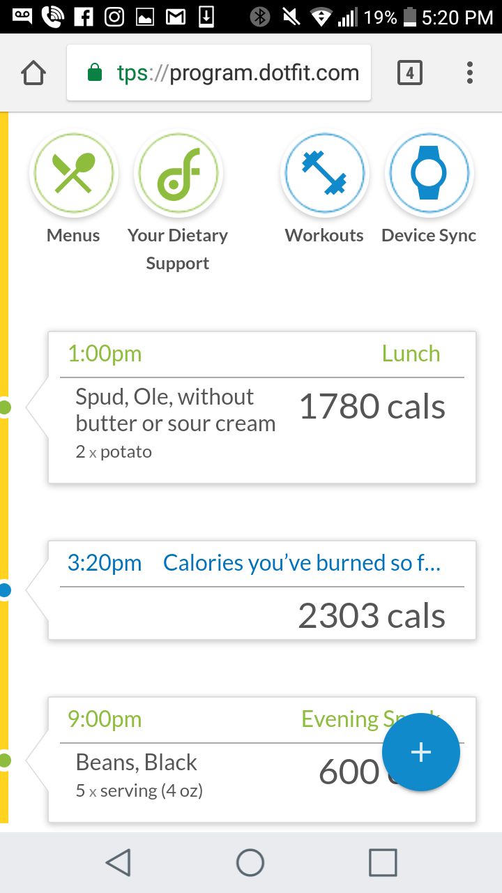 screen shot of fitness gps