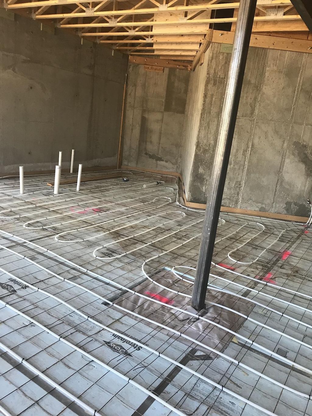 Radiant in slab heat
