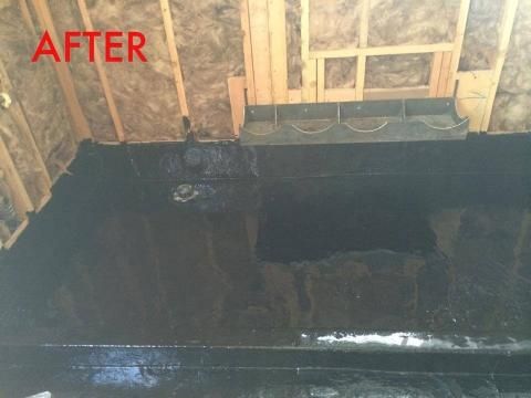 4X12 SHOWER PAN W/SEAT COMPLETED
