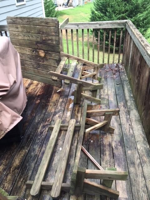 Deck & Furniture Before