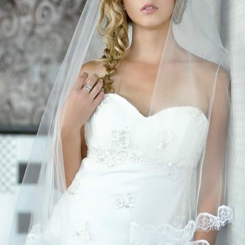 Makeup done by me for a local bridal magazine phot