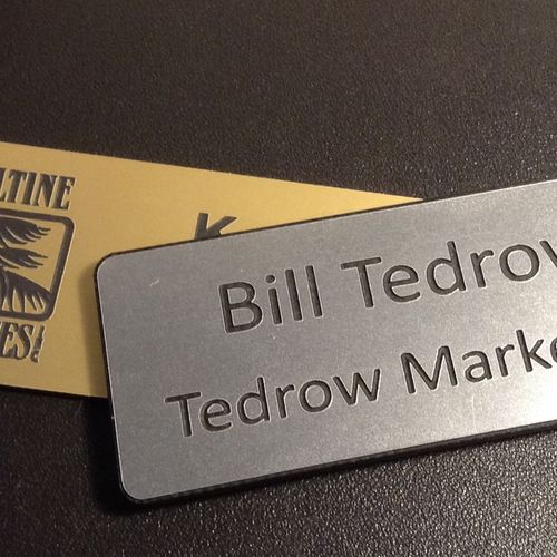 Engraved Name Badges are available to strengthen y