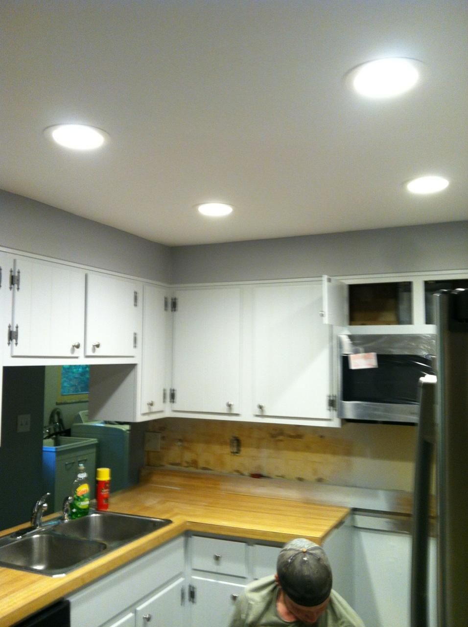 Kitchen remodel. Cabinetry painting, ceiling and s