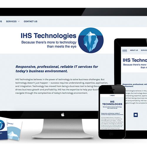IHS Technologies Rebranding - Logo creation, websi