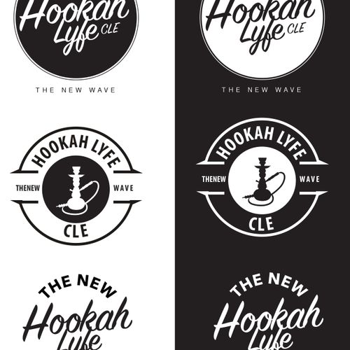 Hookah Lyfe Cleveland Logo Design Concepts.