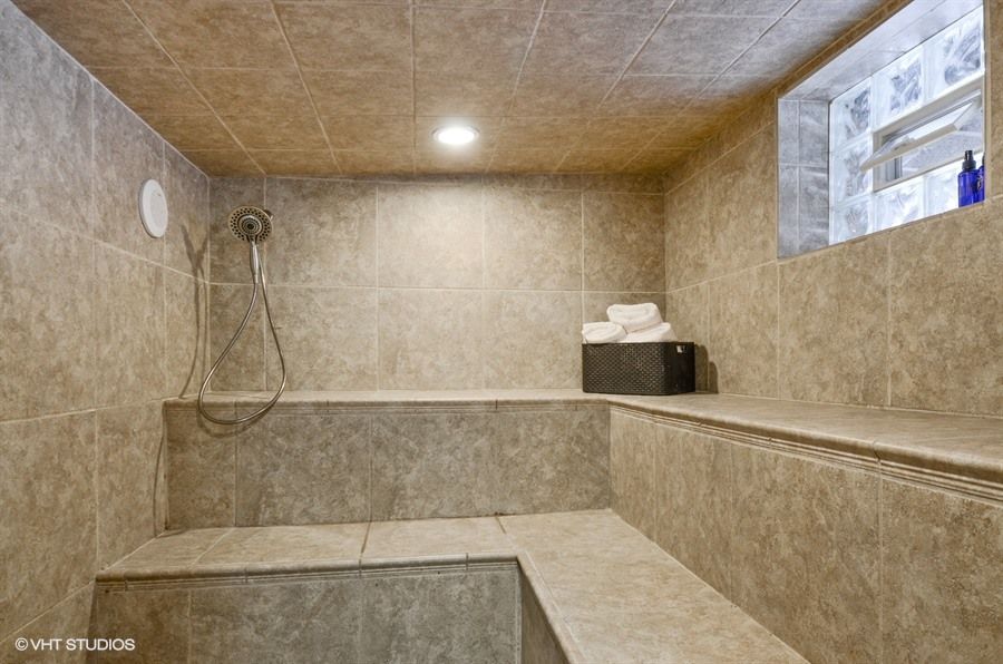 Basement Steam Room Construction and tile.