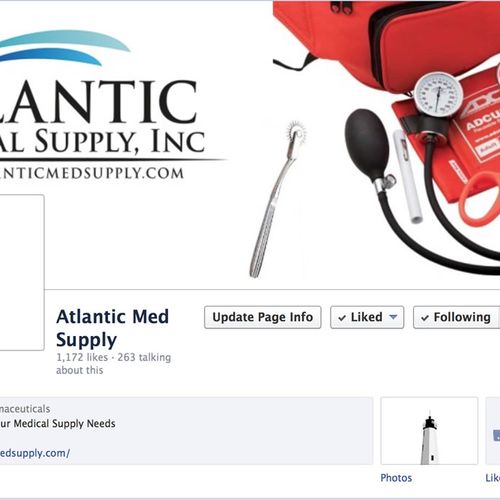 Atlantic Medical Supply. Built from a cold URL, to