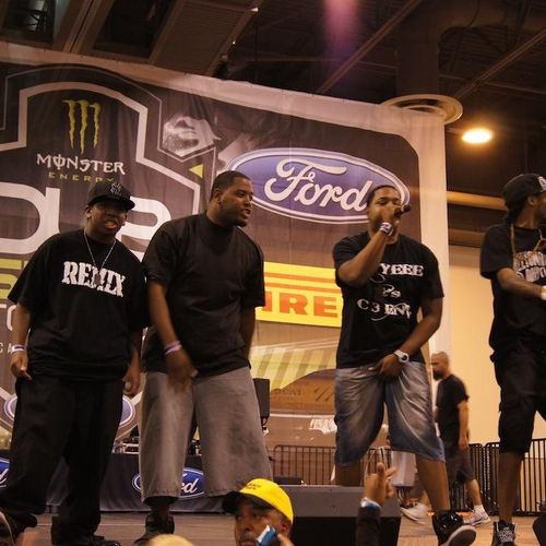 DJing for a Local rap group @Dubs Car Show