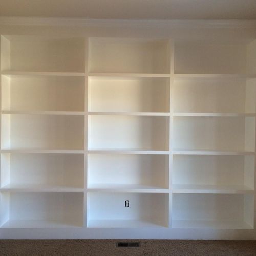 11' Wide X 9' Height Built in Bookcase