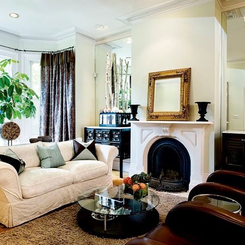 Heritage Home living room. Mix of contemporary & t