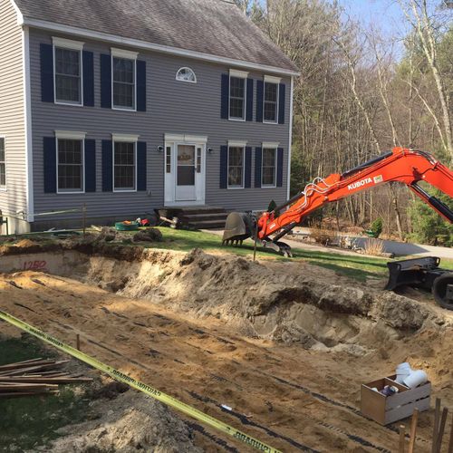 4 bedroom septic replacement in southern NH