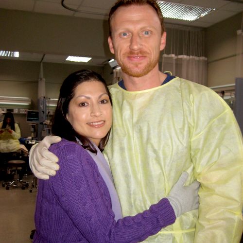 Monica Ortiz and Kevin McKidd of Grey's Anatomy