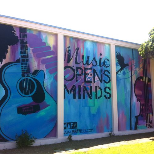 "Music Opens Minds"
Mural for Crown Point Jr. Musi