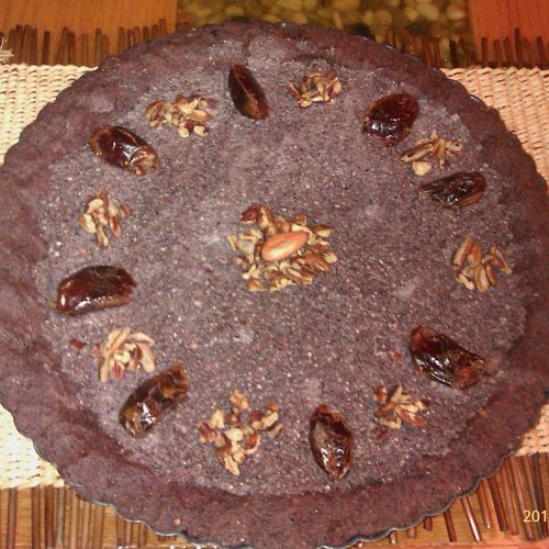 Vegan, gluten-free, and raw chocolate almond torte