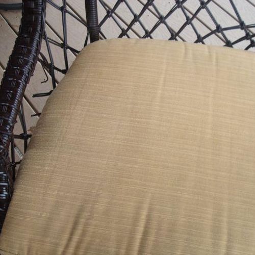 Outdoor cushion with mildew after cleaning