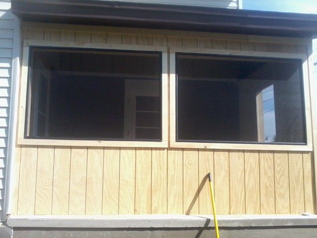 finished porch side (blue job)