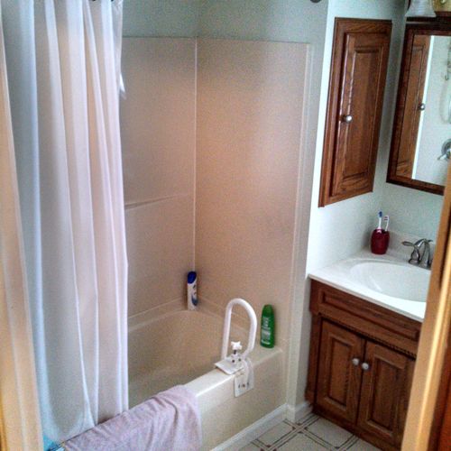 pre-ADA Walk-In Shower Install - Herkimer, NY