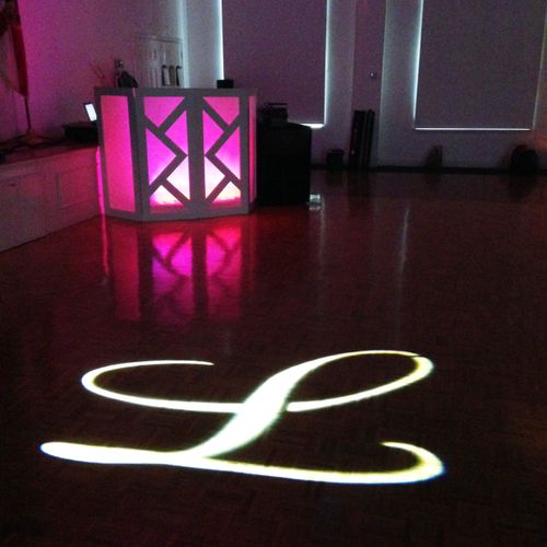 Dance Floor Lighting and Monograms Available