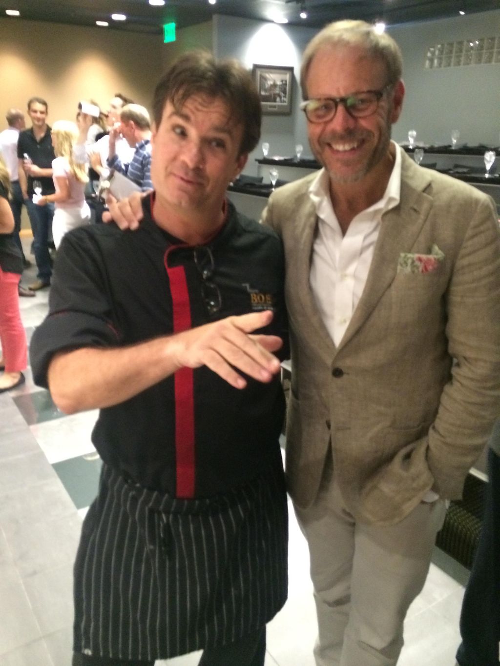 Fun to cook for such a big time food guy : Alton B