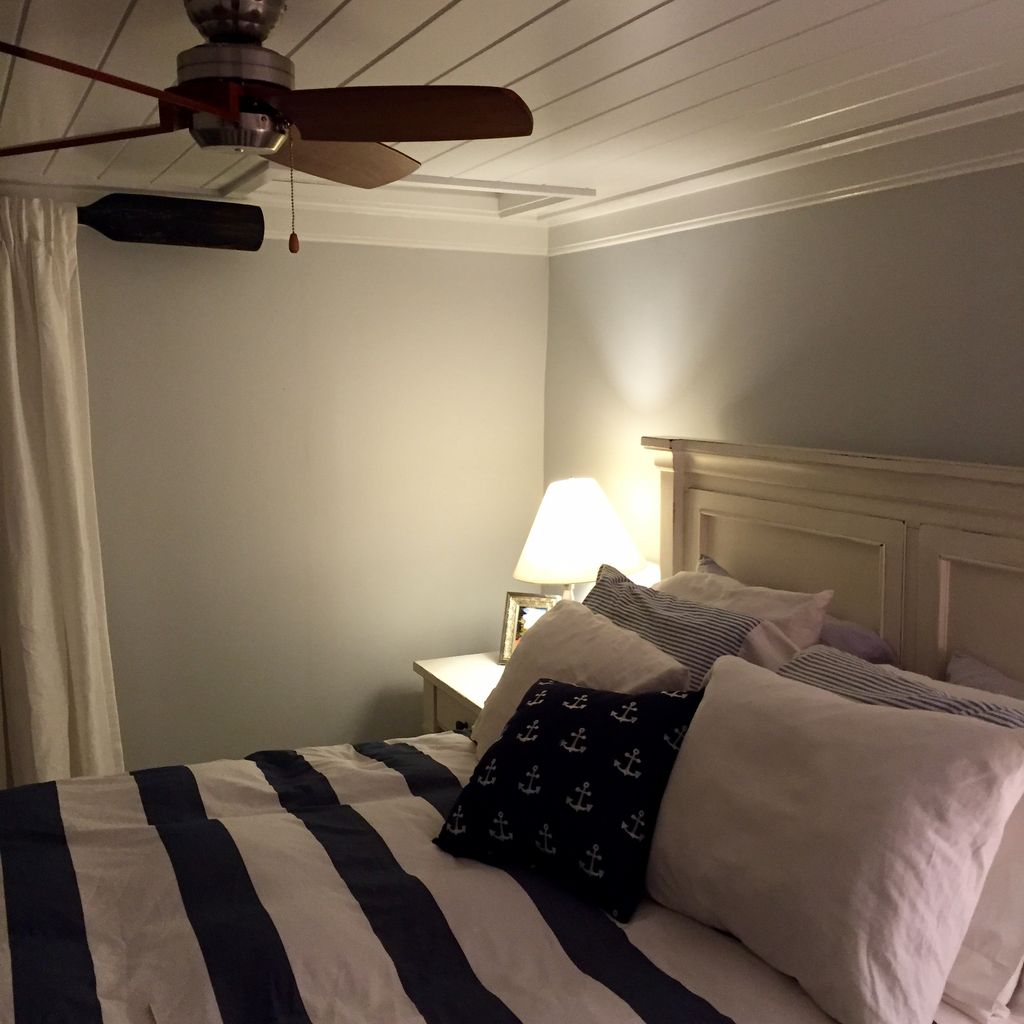 New ceiling vmatch installed and painting