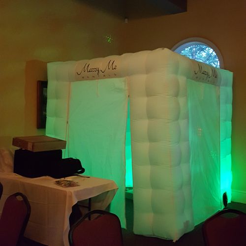 Photo Booth with LED lighting