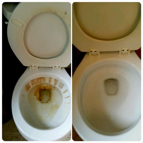 Before and After toilet!!!