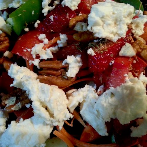 Feta - Herb Salad with local fruits, nuts, and veg