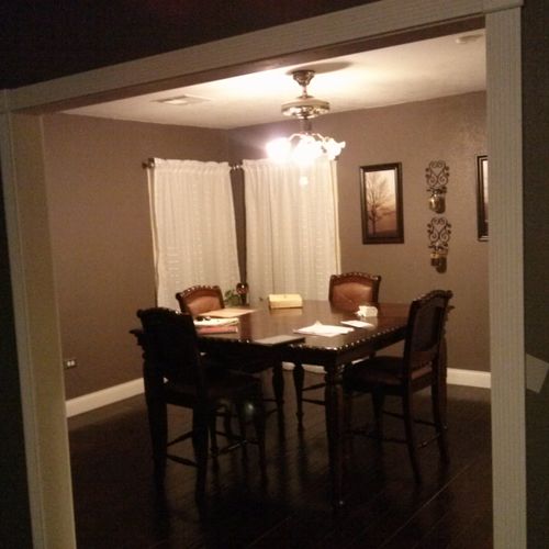 Dining room after 