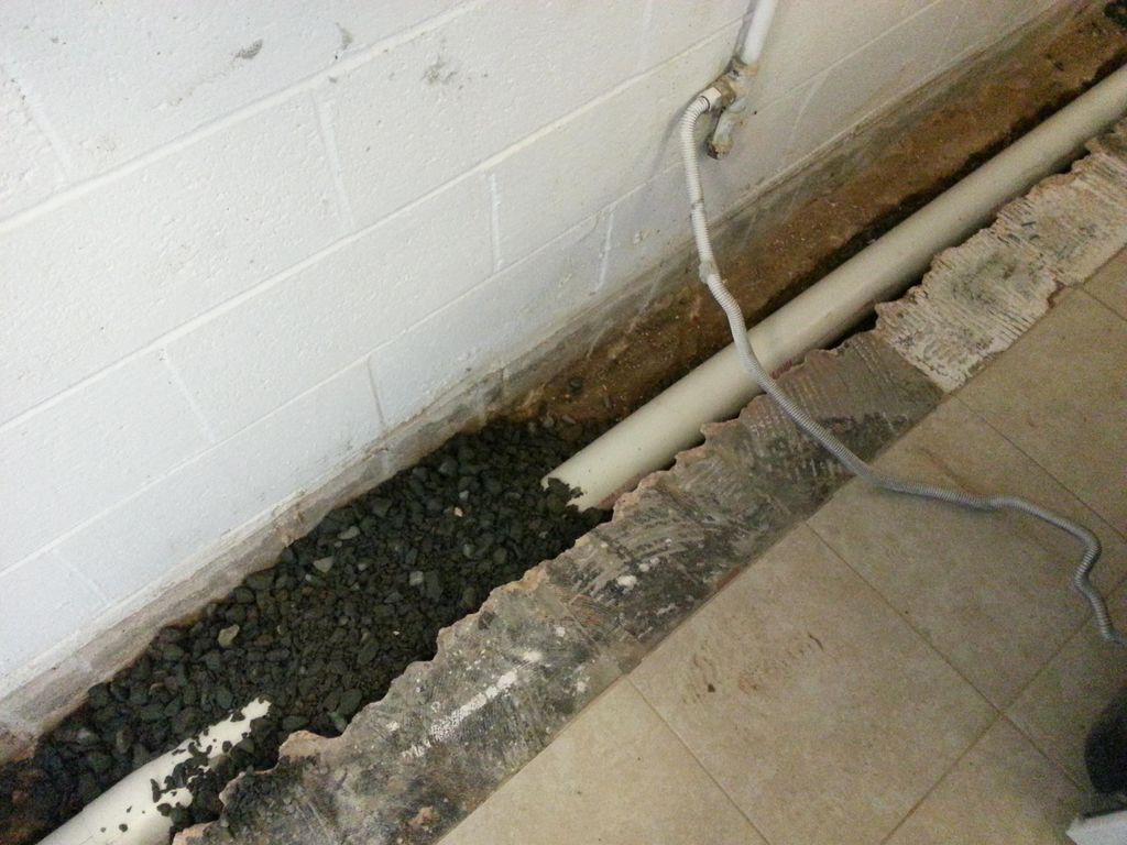 4 inch perforated pipe pvc , felt cloth, stone