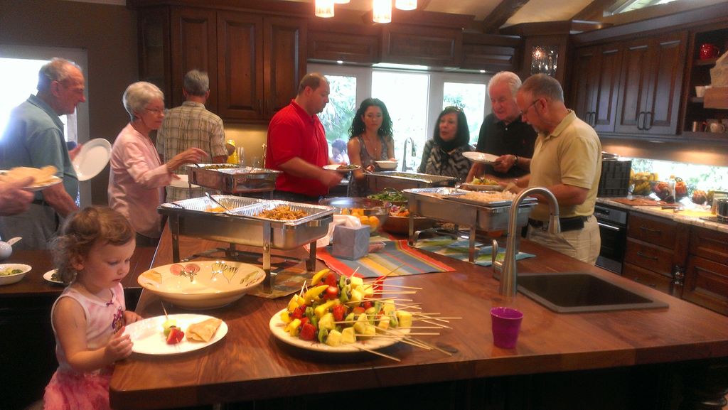 House party for 30 people catering.