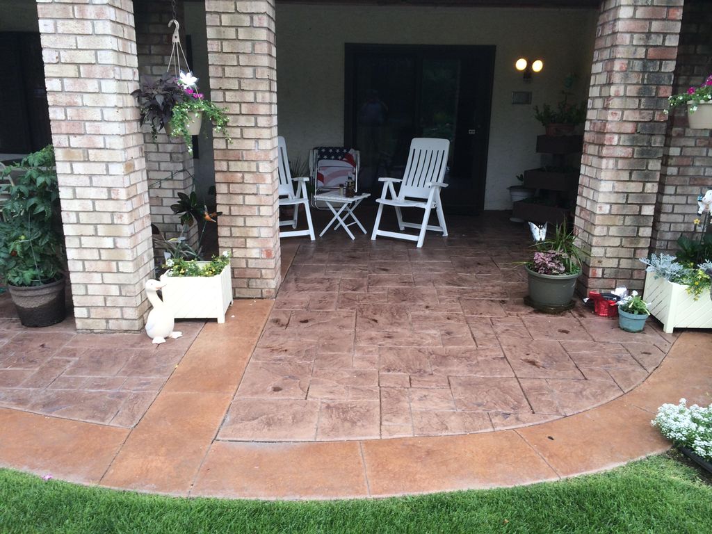 Stamped and colored patios