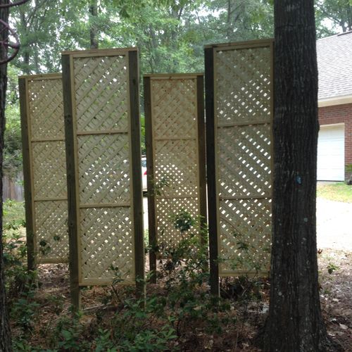 Landscape shields for privacy in Madison.  Added 4