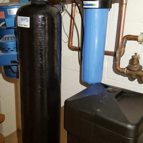 Whole House Water Softener+20"Carbon Filter