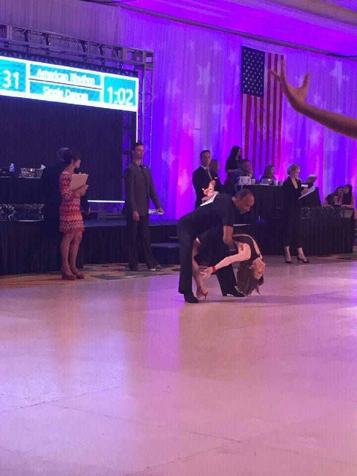 Dance competition with advanced student 
