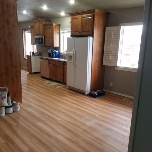 complete living room and kitchen remodeling update