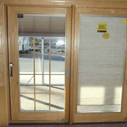 blinds in new door