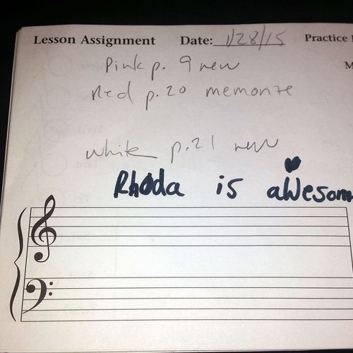 Honest feedback about the music teacher is always 