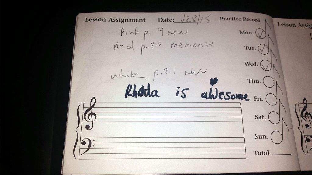 Honest feedback about the music teacher is always 