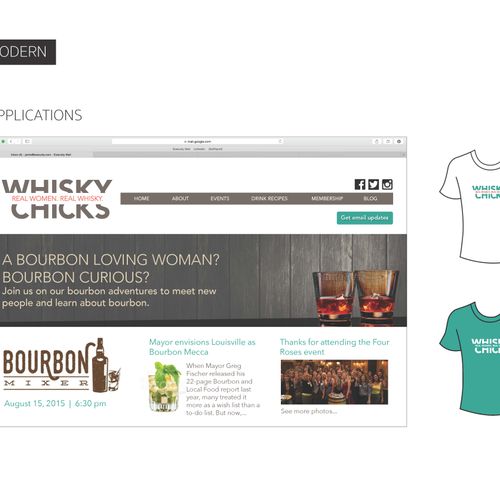 Whisky Chick website design