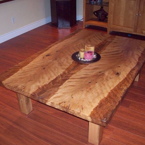 Huge Custom Live Oak Coffee Table