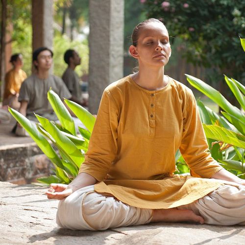 Scenes from Isha Hatha Yoga School in India
