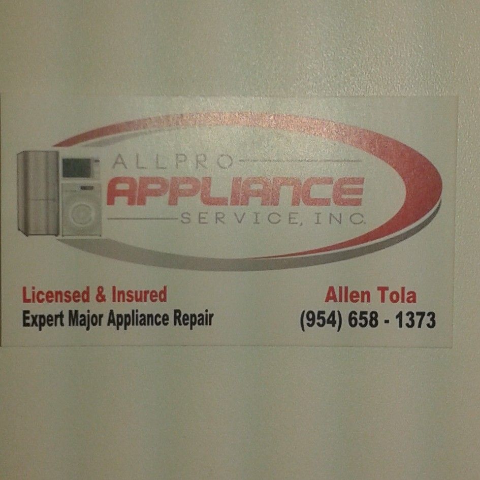 All Pro Appliance Service, Inc.