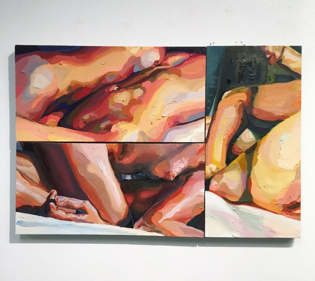 Oil
Three 12x24" canvas panels