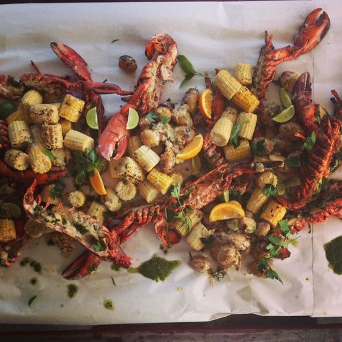 Grilled Lobster & Roasted Corn
