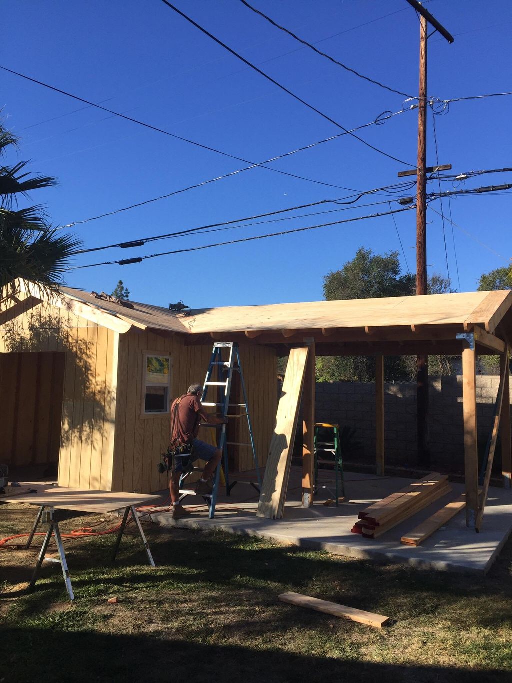 New Shed 12x16 and cover 12x16