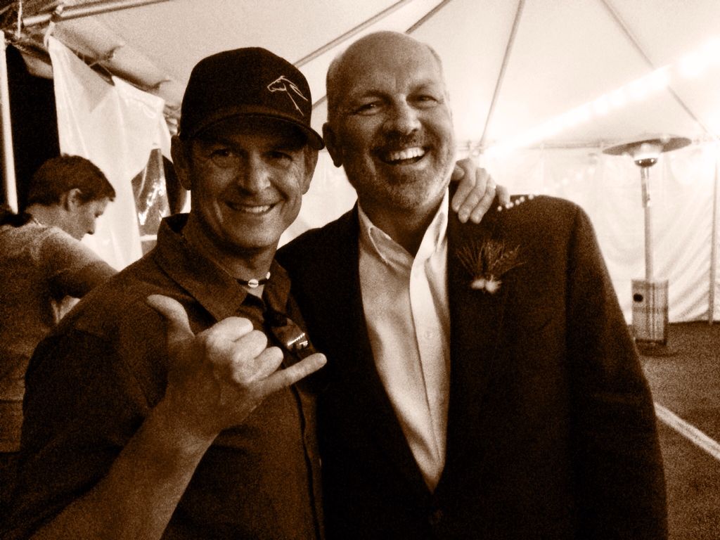 That's me on the right.  Craig (left) loves to eat