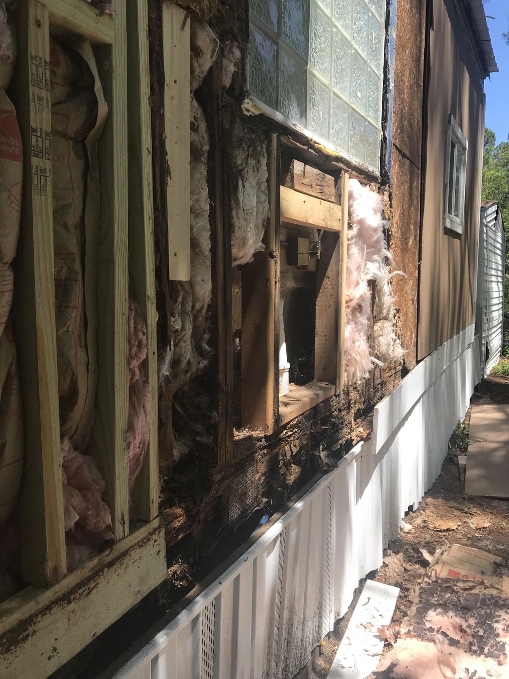 Before installing siding